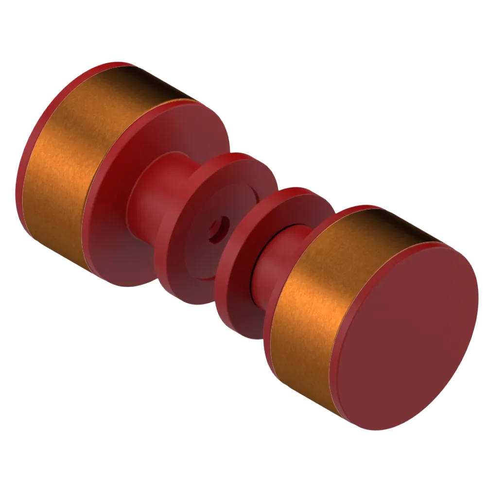 Rubinet Shower Door Knob (set) Maroon