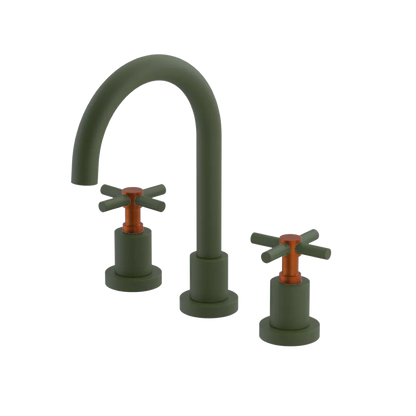 Rubinet Widespread Lav. Set. (less drain) Green Envy