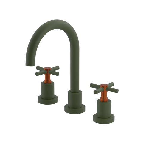 Rubinet Widespread Lav. Set. (less drain) Green Envy