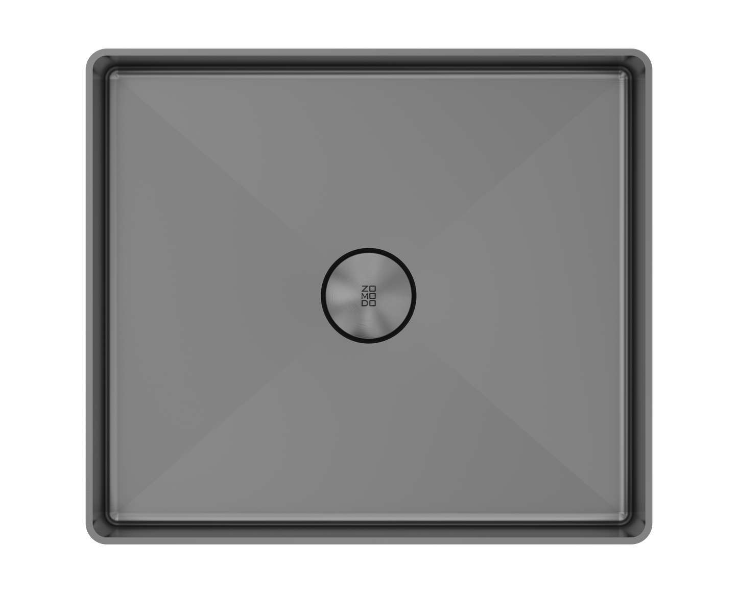 Zomodo 15" Square Vessel Sink - Black Pearl