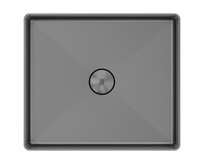 Zomodo 15" Square Vessel Sink - Black Pearl