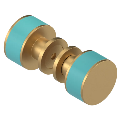 Rubinet Shower Door Knob (set) Satin Gold