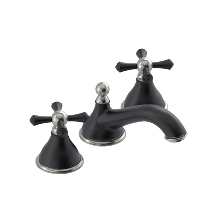 Rubinet Widespread Lav. Set. (less drain) Matt Black