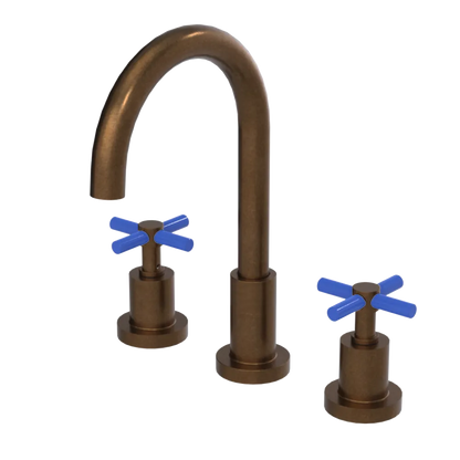 Rubinet Widespread Kitchen Set with LaSalle Spout Tuscan Brass