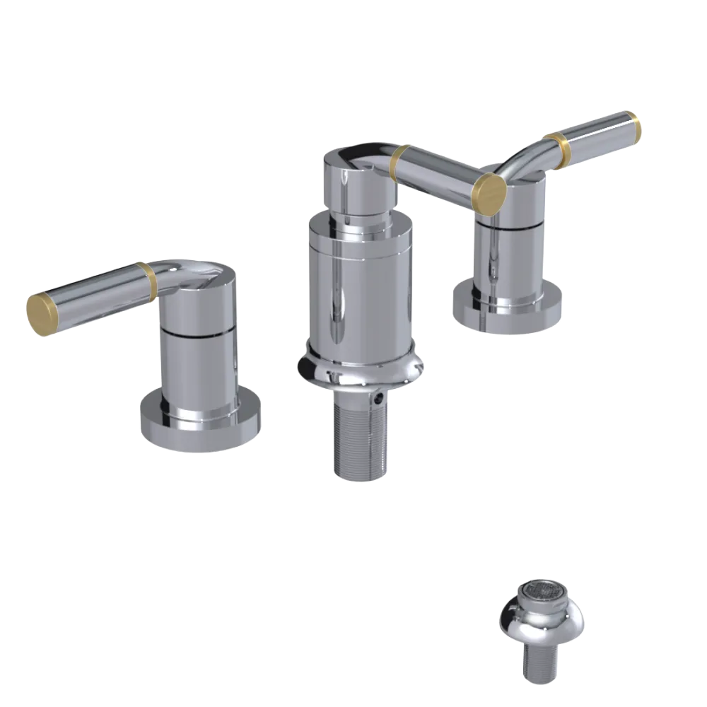 Rubinet Bidet Fitting with Spray, Diverter, and Vacuum Breaker (less drain) Chrome