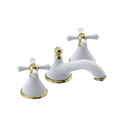 Rubinet Widespread Lav. Set. (less drain) Matt White