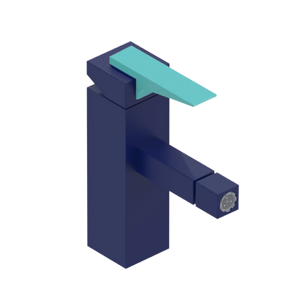 Rubinet Single Control Bidet Fitting (less drain) Midnight Blue
