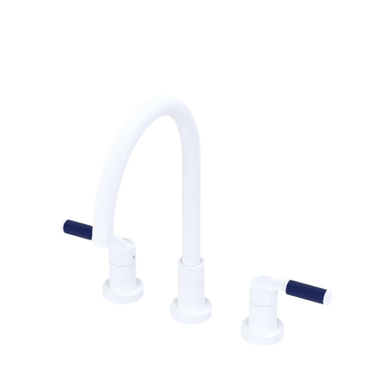 Rubinet Widespread Kitchen Set Matt White