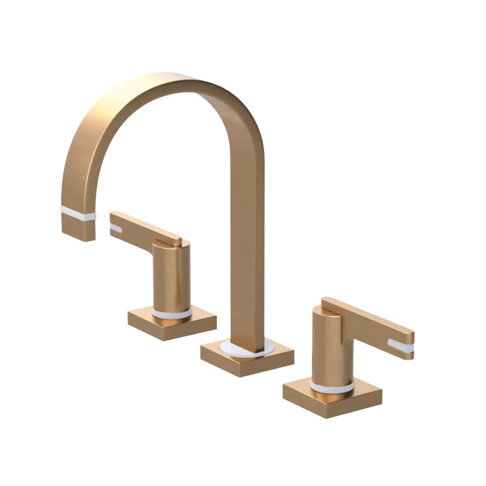 Rubinet Widespread Lav. Set. (less drain) Satin Gold