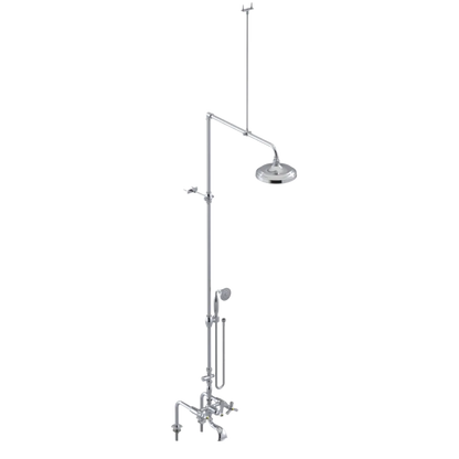 Rubinet Deck Mount Tub & Shower with Hand Held Shower Chrome
