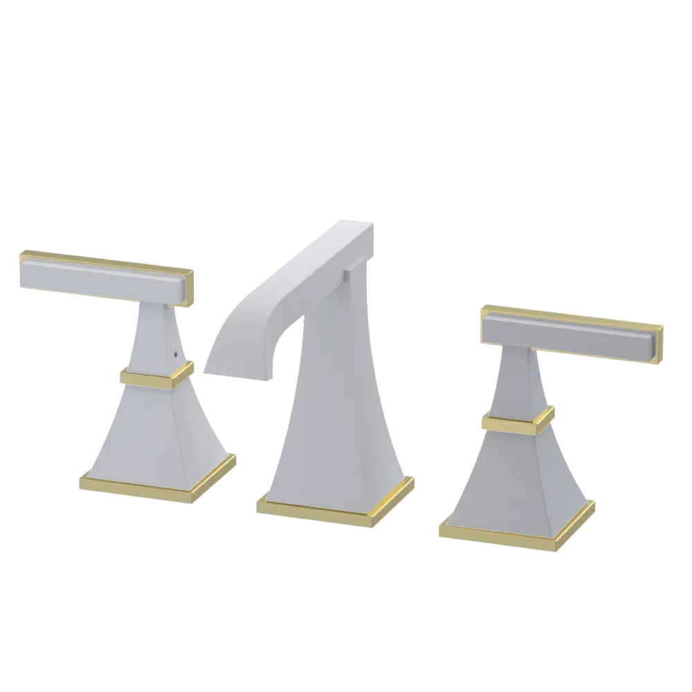 Rubinet Widespread Lav. Set. (less drain) Matt White