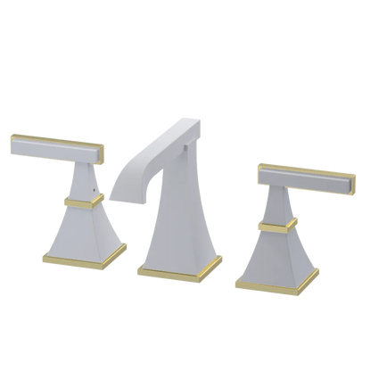 Rubinet Widespread Lav. Set. (less drain) Matt White