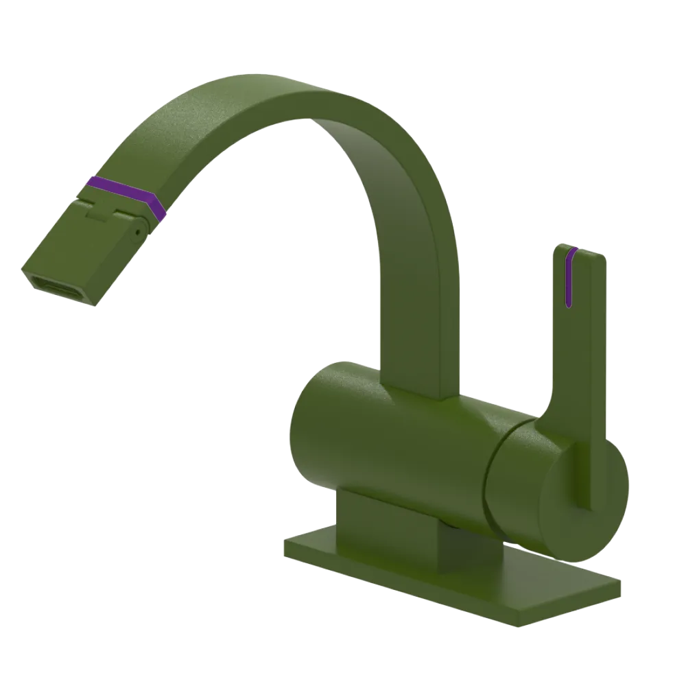 Rubinet Single Control Bidet Fitting (less drain) Green Envy