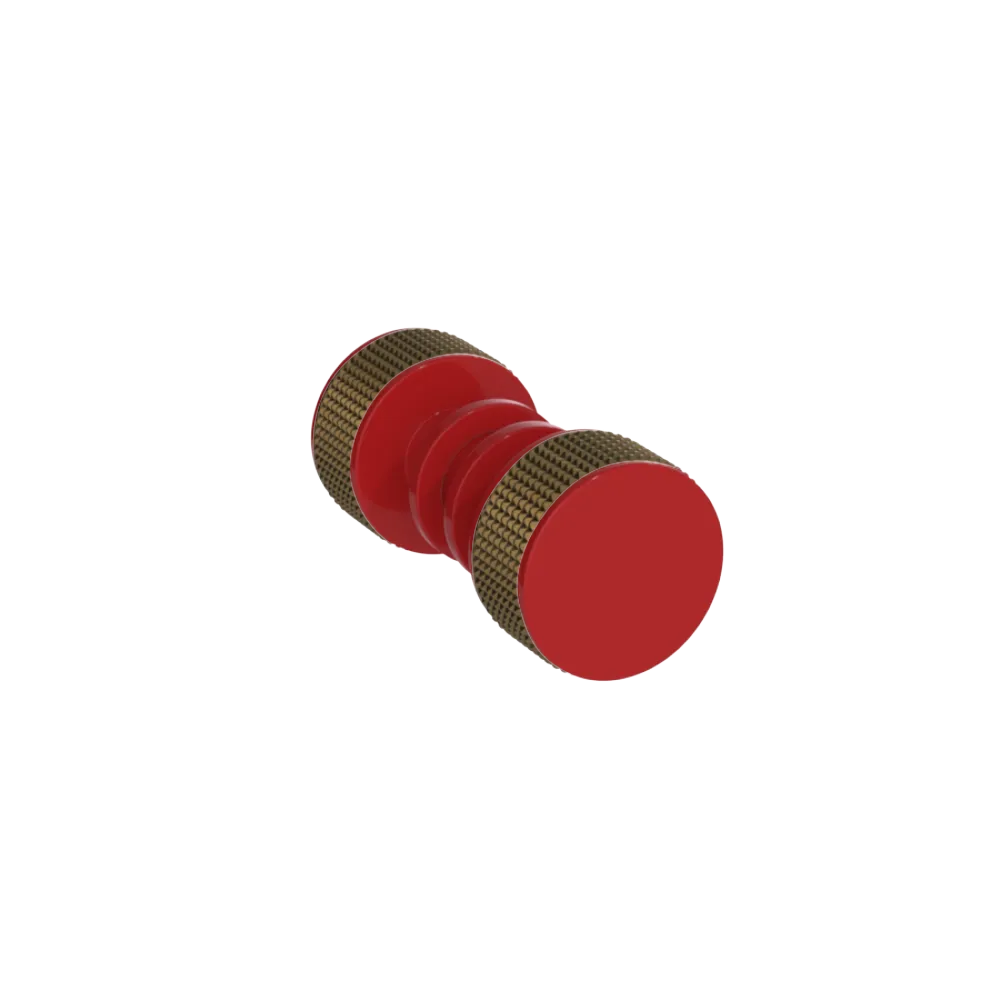 Rubinet Shower Door Knob (set) Red