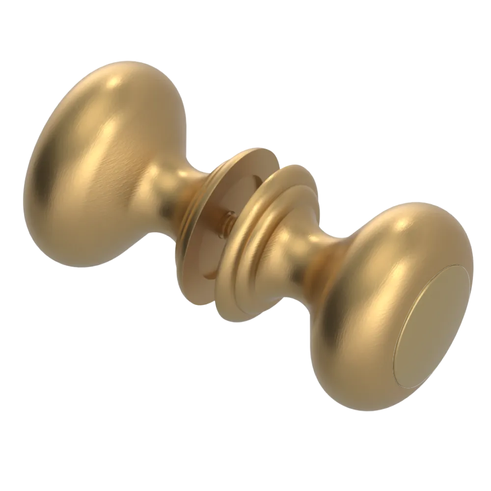 Rubinet Shower Door Knob (set) Satin Gold