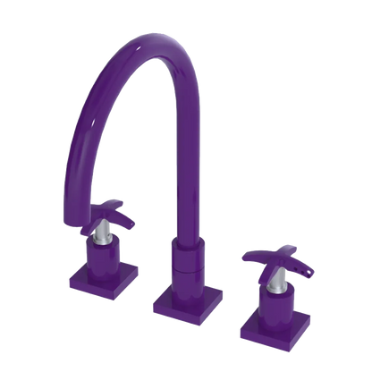 Rubinet Widespread Kitchen Set Purple Haze