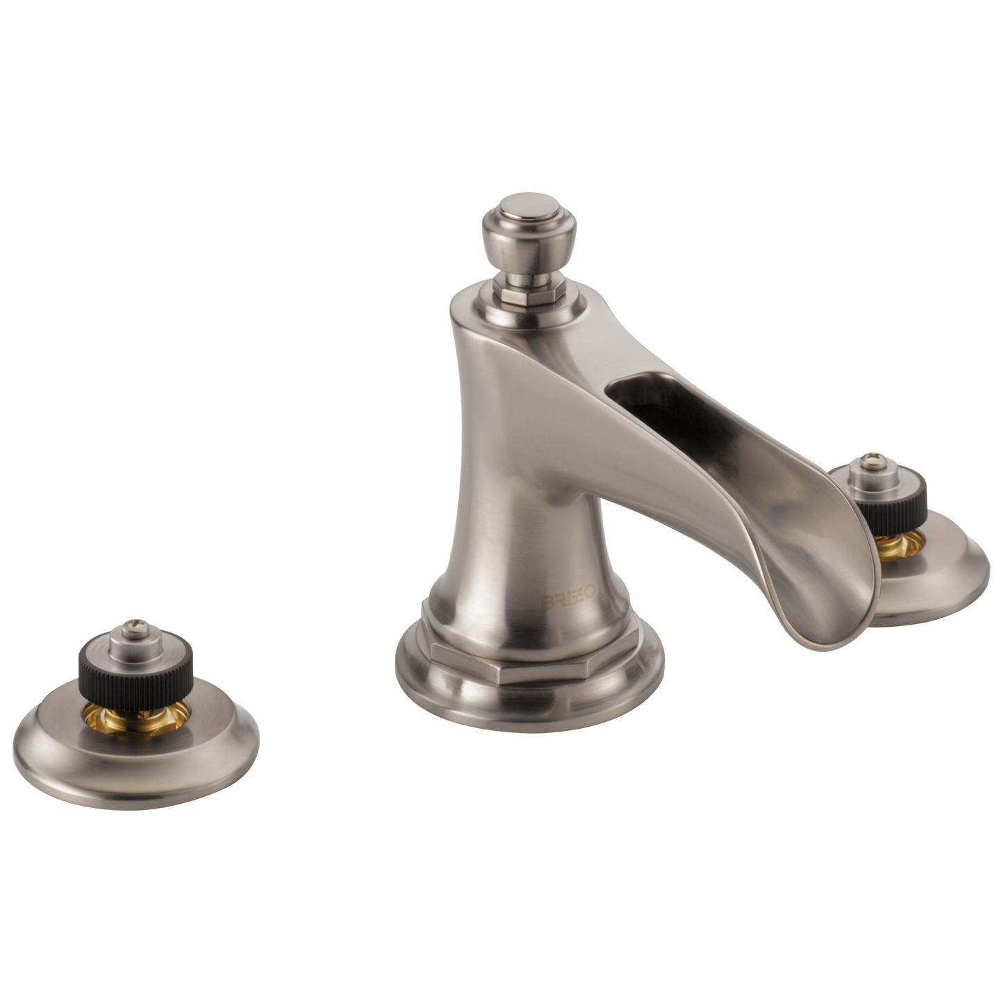 Brizo Widespread Lavatory Faucet With Channel Spout Less Handles 15 Gpm