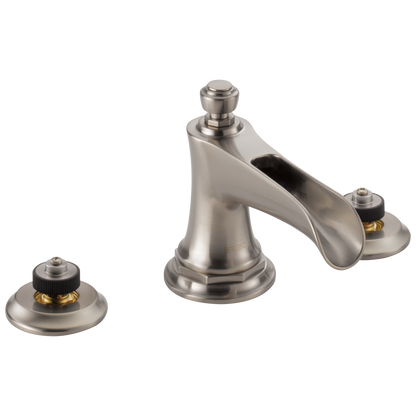 Brizo Widespread Lavatory Faucet With Channel Spout Less Handles 15 Gpm