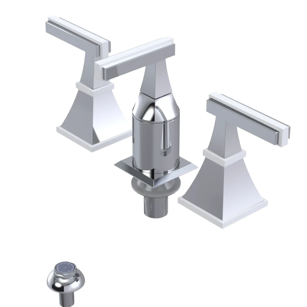 Rubinet Bidet Fitting with Spray, Diverter, and Vacum Breaker (Less Drain) Chrome