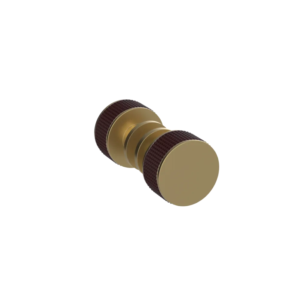 Rubinet Shower Door Knob (set) Satin Brass