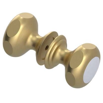 Rubinet Shower Door Knob (set) Satin Brass