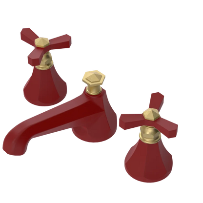 Rubinet Widespread Lav. Set. (less drain) Maroon