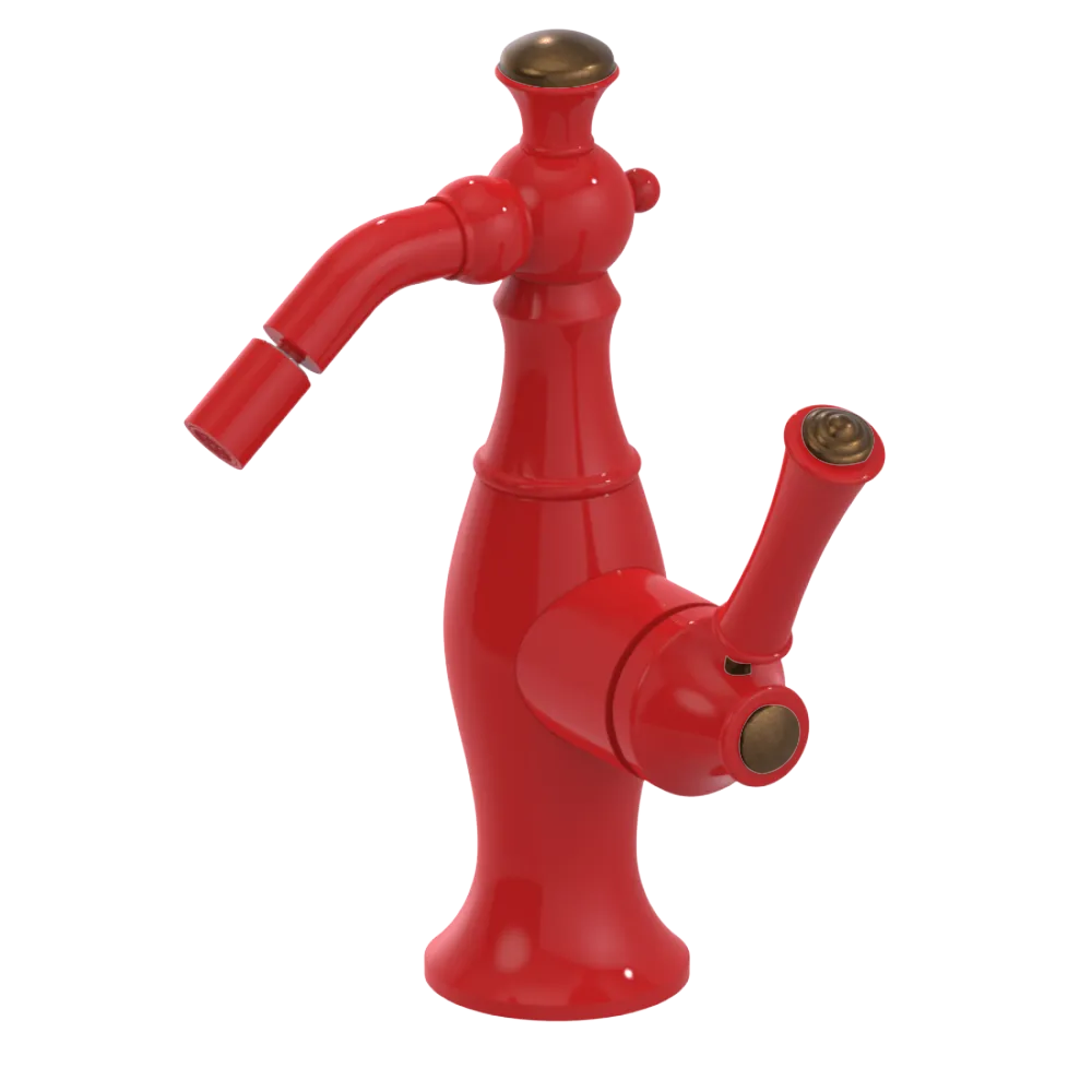 Rubinet Single Control Bidet Fitting (less drain) Red