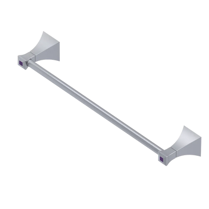 Rubinet Towel Bar 24" Satin Chrome