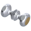 Rubinet Shower Door Knob (set) Satin Chrome