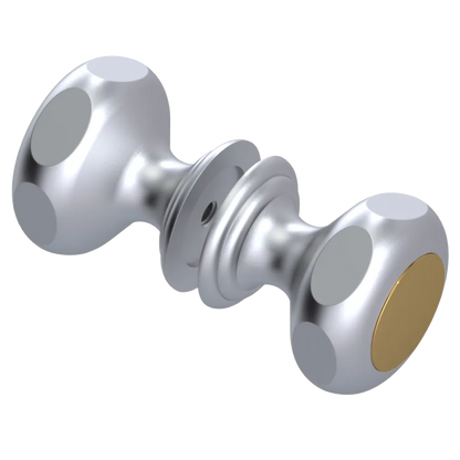 Rubinet Shower Door Knob (set) Satin Chrome