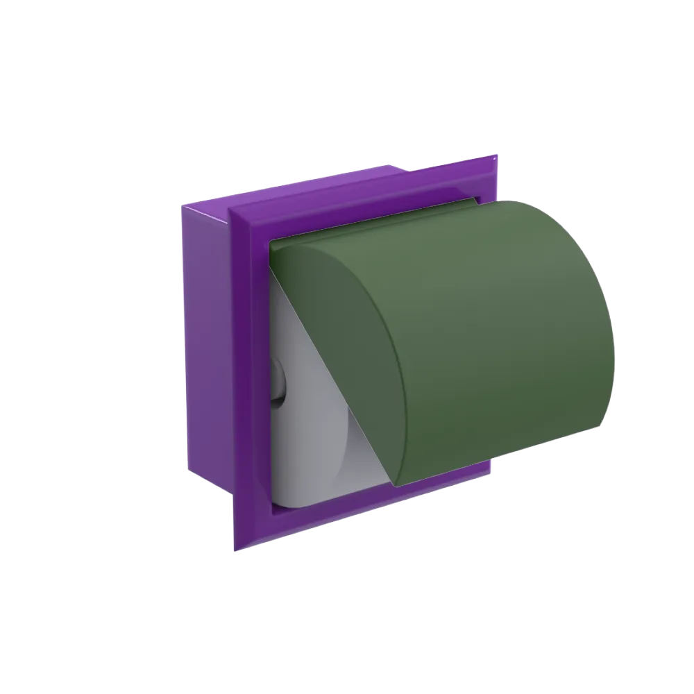 Rubinet RECESSED TOILET PAPER HOLDER Purple Haze