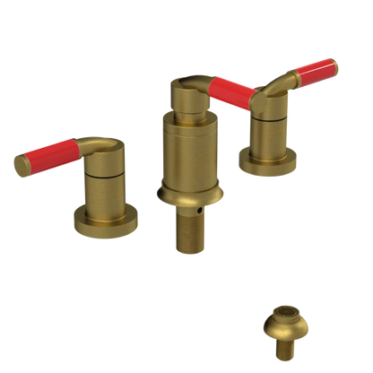 Rubinet Bidet Fitting with Spray, Diverter, and Vacuum Breaker (less drain) Antique Brass Matt
