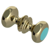 Rubinet Shower Door Knob (set) Natural Brass