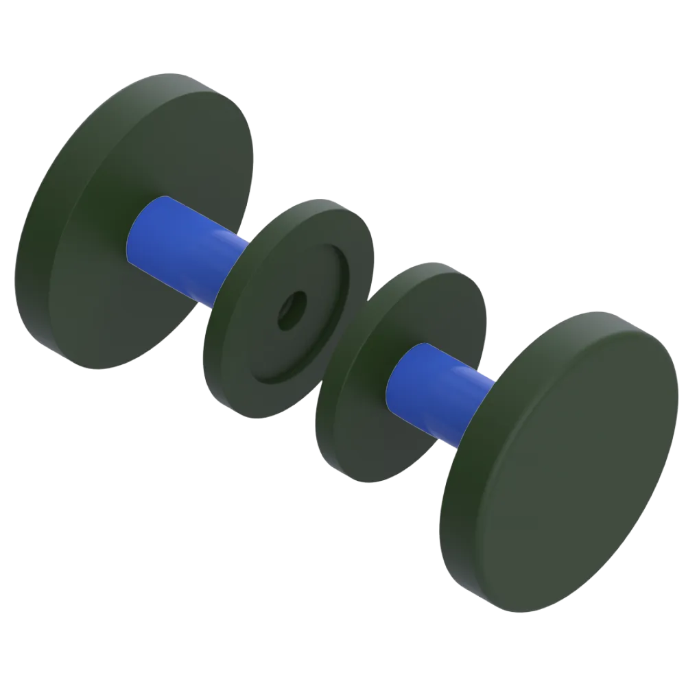 Rubinet Shower Door Knob (set) Green Envy