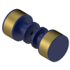 Rubinet Shower Door Knob (set) Midnight Blue