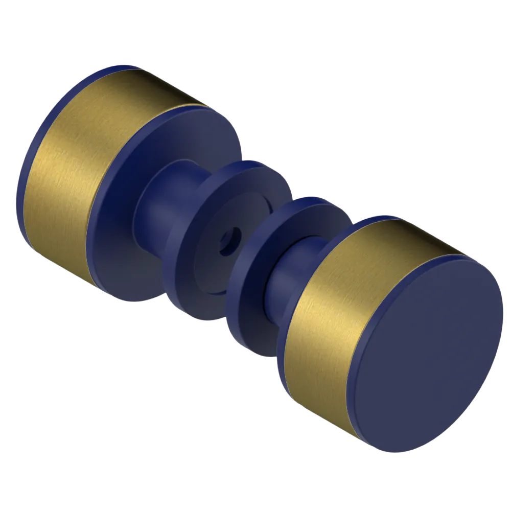 Rubinet Shower Door Knob (set) Midnight Blue