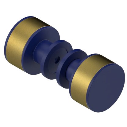 Rubinet Shower Door Knob (set) Midnight Blue