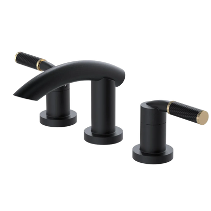 Rubinet Widespread Lav. Set. (less drain) Matt Black