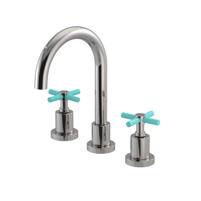 Rubinet Widespread Lav. Set. (less drain) Polished Nickel