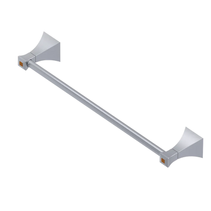 Rubinet Towel Bar 18" Satin Chrome