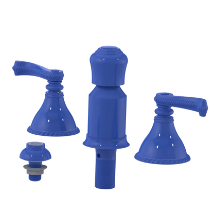 Rubinet Bidet Fitting with Spray, Diverter, and Vacum Breaker (Less Drain) Blu Jean