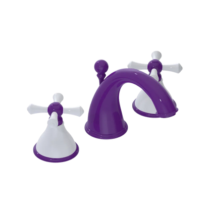 Rubinet Widespread Lav. Set. (less drain) Purple Haze