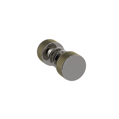 Rubinet Shower Door Knob (set) Polished Nickel