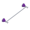 Rubinet Towel Bar 18" Satin Chrome
