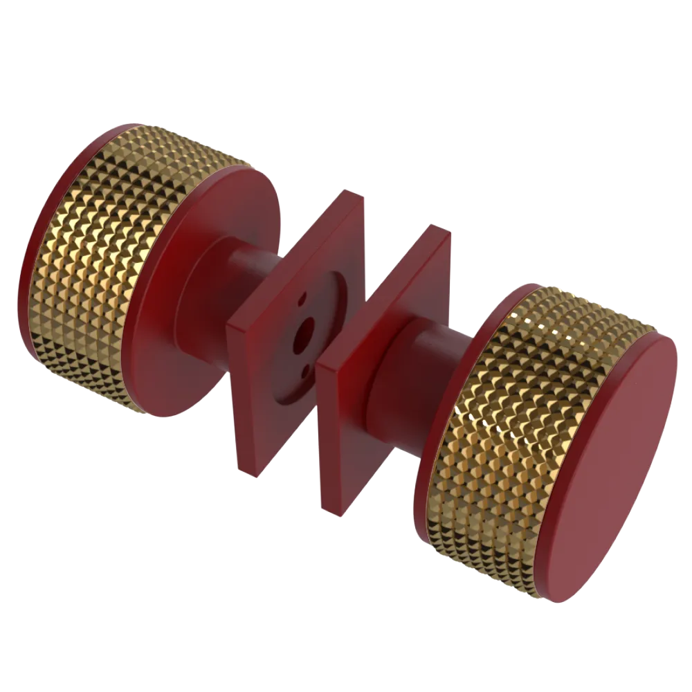 Rubinet Shower Door Knob (set) Maroon