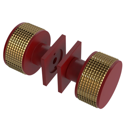 Rubinet Shower Door Knob (set) Maroon