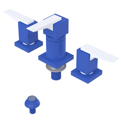 Rubinet Bidet Fitting with Spray, Diverter, and Vacuum Breaker (less drain) Blu Jean