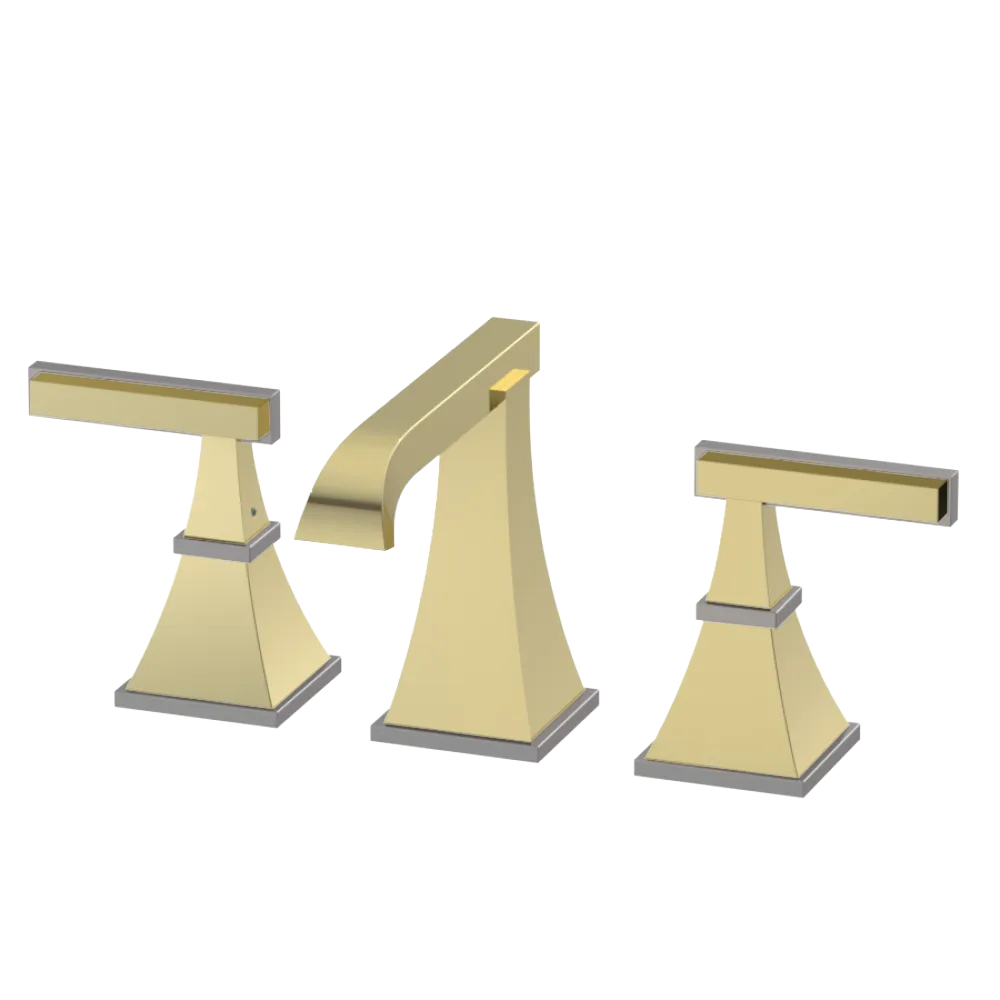 Rubinet Widespread Lav. Set. (less drain) Gold