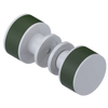 Rubinet Shower Door Knob (set) White