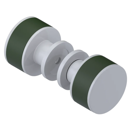 Rubinet Shower Door Knob (set) White